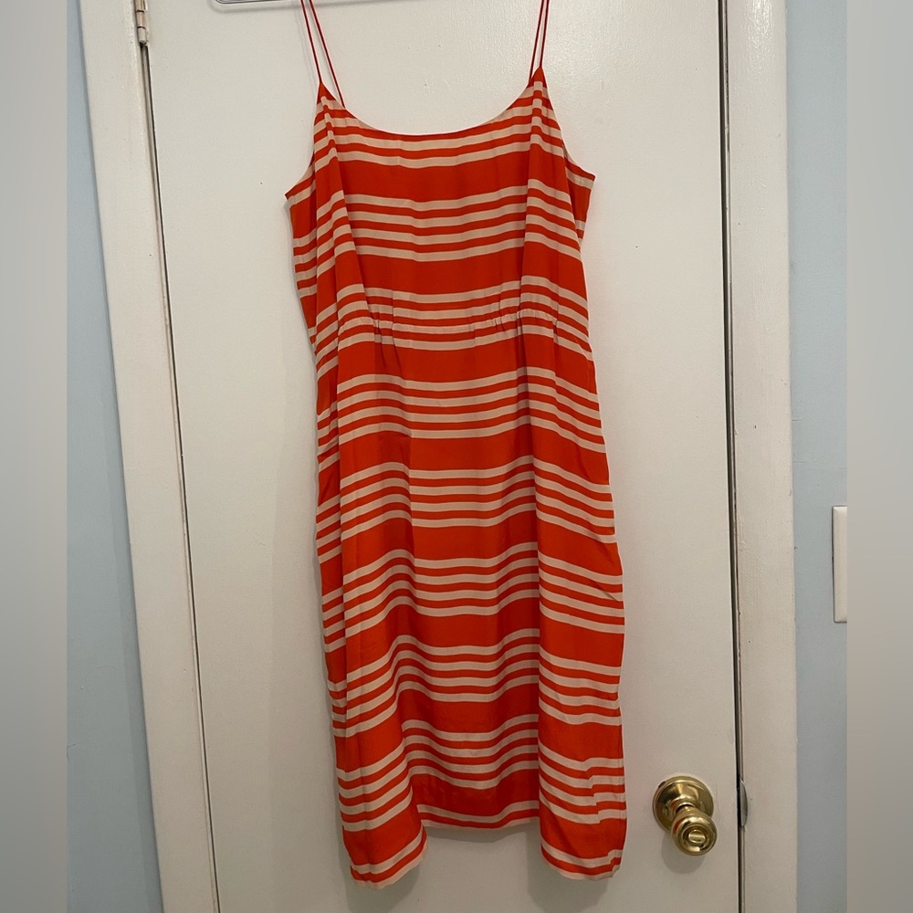 J. Crew JCrew silk striped dress size 4 - Picture 3 of 7